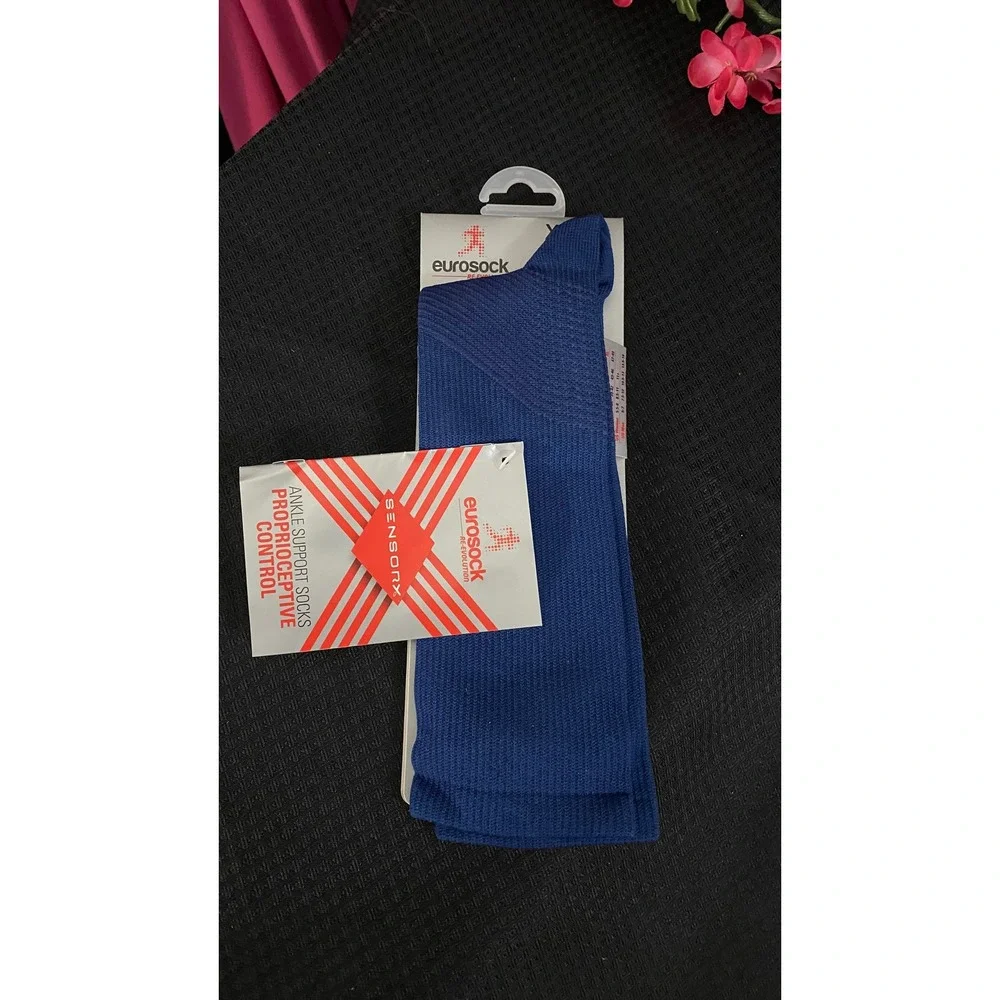 Eurosock Sensory Crew Ankle Support Socks Navy Blue XL Proprioceptive Control